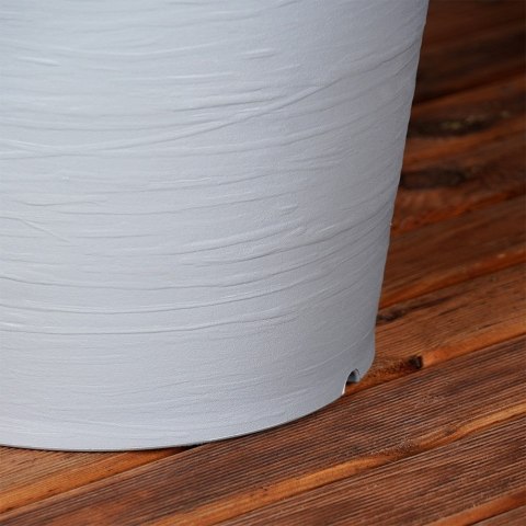 Doniczka ogrodowa plastikowa szara okrągła duża 38x34 cm VILDE 339500 Doniczka ogrodowa plastikowa szara okrągła duża 38x34 cm VILDE 339500