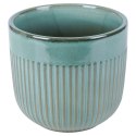 Doniczka porcelanowa donica duża zielona 17cm VILDE 569918 Doniczka porcelanowa donica duża zielona 17cm VILDE 569918