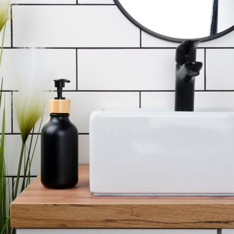 Dozownik do mydła płynu do naczyń na mydło czarny 300ml VILDE 569963 Dozownik do mydła płynu do naczyń na mydło czarny 300ml VILDE 569963