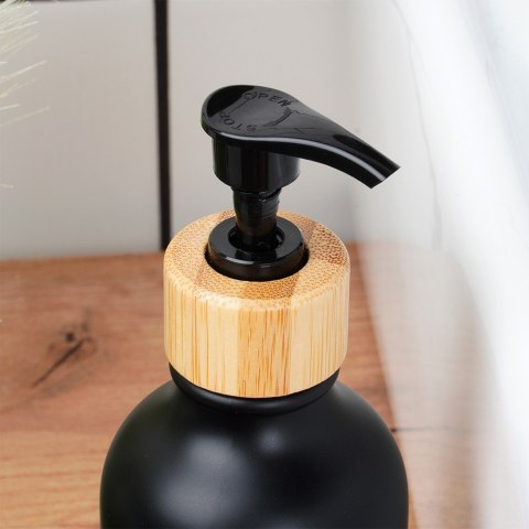 Dozownik do mydła płynu do naczyń na mydło czarny 300ml VILDE 569963 Dozownik do mydła płynu do naczyń na mydło czarny 300ml VILDE 569963