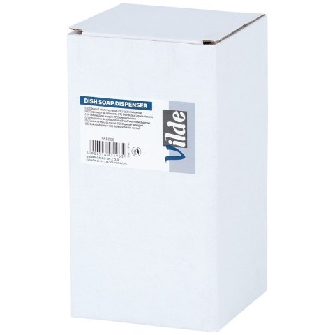 Dozownik do płynu do naczyń z pojemnikiem i gąbką szary 400ml VILDE 568008 Dozownik do płynu do naczyń z pojemnikiem i gąbką szary 400ml VILDE 568008