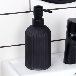 Dozownik szklany do mydła płynu do naczyń zlewozmywaka czarny 400ml VILDE 568002