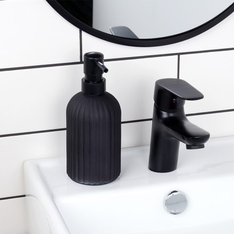 Dozownik szklany do mydła płynu do naczyń zlewozmywaka czarny 400ml VILDE 568002 Dozownik szklany do mydła płynu do naczyń zlewozmywaka czarny 400ml VILDE 568002