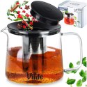 Dzbanek z zaparzaczem do herbaty szklany żaroodporny 1.5L VILDE 259723 Dzbanek z zaparzaczem do herbaty szklany żaroodporny 1.5L VILDE 259723