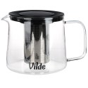Dzbanek z zaparzaczem do herbaty szklany żaroodporny 1.5L VILDE 259723 Dzbanek z zaparzaczem do herbaty szklany żaroodporny 1.5L VILDE 259723
