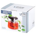 Dzbanek z zaparzaczem do herbaty szklany żaroodporny 1.5L VILDE 259723 Dzbanek z zaparzaczem do herbaty szklany żaroodporny 1.5L VILDE 259723