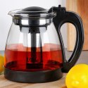 Dzbanek z zaparzaczem do herbaty szklany żaroodporny 2L VILDE 259673 Dzbanek z zaparzaczem do herbaty szklany żaroodporny 2L VILDE 259673