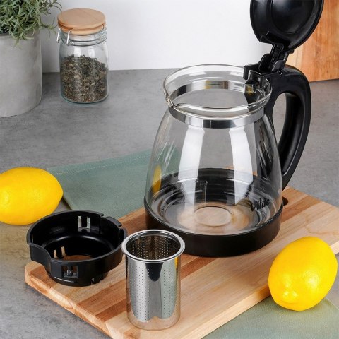 Dzbanek z zaparzaczem do herbaty szklany żaroodporny 2L VILDE 259673 Dzbanek z zaparzaczem do herbaty szklany żaroodporny 2L VILDE 259673