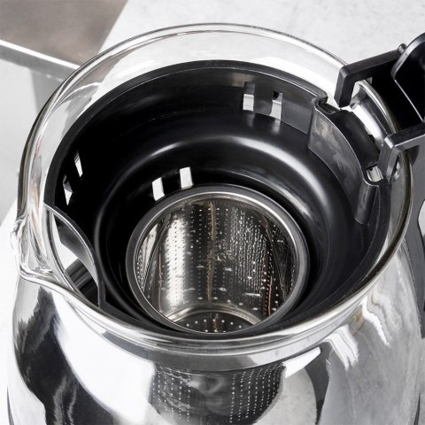 Dzbanek z zaparzaczem do herbaty szklany żaroodporny 2L VILDE 259673 Dzbanek z zaparzaczem do herbaty szklany żaroodporny 2L VILDE 259673