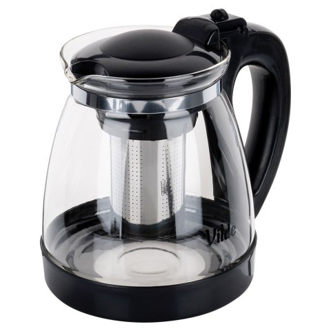 Dzbanek z zaparzaczem do herbaty szklany żaroodporny 2L VILDE 259673 Dzbanek z zaparzaczem do herbaty szklany żaroodporny 2L VILDE 259673