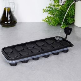 Forma do 12 kostek lodu z pokrywką na lód kostki foremka 25 cm VILDE 259296