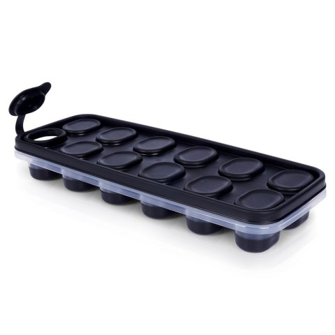 Forma do 12 kostek lodu z pokrywką na lód kostki foremka 25 cm VILDE 259296 Forma do 12 kostek lodu z pokrywką na lód kostki foremka 25 cm VILDE 259296
