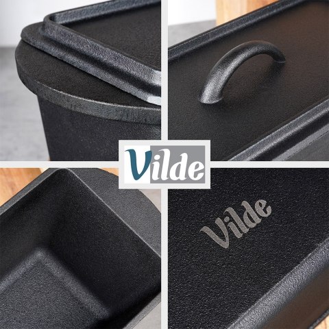 Forma do pieczenia chleba z pokrywką żeliwna CAST LINE 35cm 3L VILDE 279009