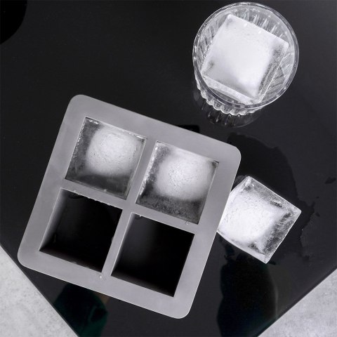 Forma foremka do kostek lodu XXL silikonowa pojemnik na lód kostki EXCELLENT HOUSEWARE 259654 Forma foremka do kostek lodu XXL silikonowa pojemnik na lód kostki EXCELLENT HOUSEWARE 259654