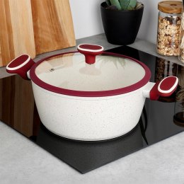 Garnek granitowy ze szklaną pokrywką indukcja TERRESTRIAL 26 cm 5.2L NAVA 10-144-322