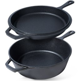 Garnek z patelnią żeliwne zestaw komplet 24 cm / 3.5L CAST LINE VILDE 199032