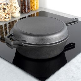 Garnek z patelnią żeliwne zestaw komplet 24 cm / 3.5L CAST LINE VILDE 199032
