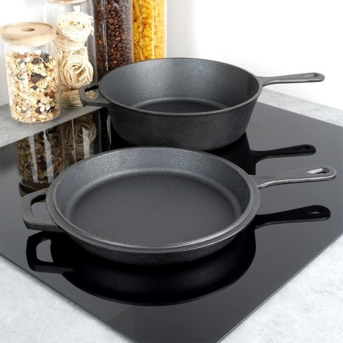 Garnek z patelnią żeliwne zestaw komplet 24 cm / 3.5L CAST LINE VILDE 199032 Garnek z patelnią żeliwne zestaw komplet 24 cm / 3.5L CAST LINE VILDE 199032