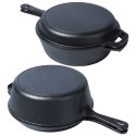 Garnek z patelnią żeliwne zestaw komplet 24 cm / 3.5L CAST LINE VILDE 199032 Garnek z patelnią żeliwne zestaw komplet 24 cm / 3.5L CAST LINE VILDE 199032