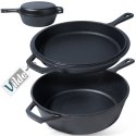 Garnek z patelnią żeliwne zestaw komplet 24 cm / 3.5L CAST LINE VILDE 199032 Garnek z patelnią żeliwne zestaw komplet 24 cm / 3.5L CAST LINE VILDE 199032