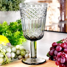 Kieliszek do wina czerwonego białego napojów szklany czarny 270ml VILDE 139662