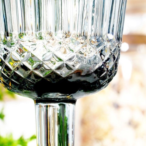 Kieliszek do wina czerwonego białego napojów szklany czarny 270ml VILDE 139662 Kieliszek do wina czerwonego białego napojów szklany czarny 270ml VILDE 139662