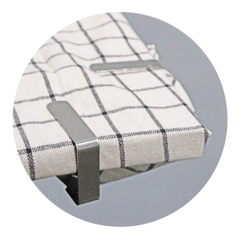 Klipsy do obrusu ceraty obrusa metalowe zestaw klipsów 4 sztuki BRUNBESTE BB-3343