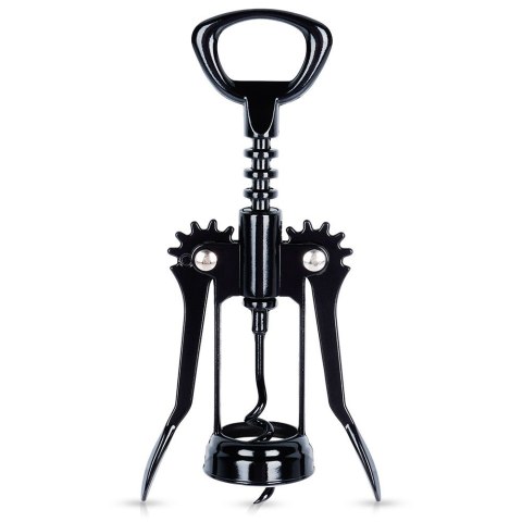 Korkociąg do wina otwieracz do butelek wina metalowy czarny 16cm VILDE 259686 Korkociąg do wina otwieracz do butelek wina metalowy czarny 16cm VILDE 259686