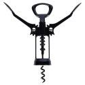Korkociąg do wina otwieracz do butelek wina metalowy czarny 16cm VILDE 259686 Korkociąg do wina otwieracz do butelek wina metalowy czarny 16cm VILDE 259686