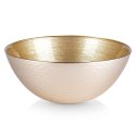 Miseczka szklana złota do zupy na sałatkę przekąski chipsy 15cm 600ml VILDE 139260 Miseczka szklana złota do zupy na sałatkę przekąski chipsy 15cm 600ml VILDE 139260