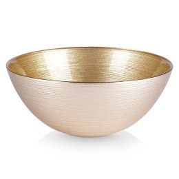 Miseczka szklana złota do zupy na sałatkę przekąski chipsy 15cm 600ml VILDE 139260