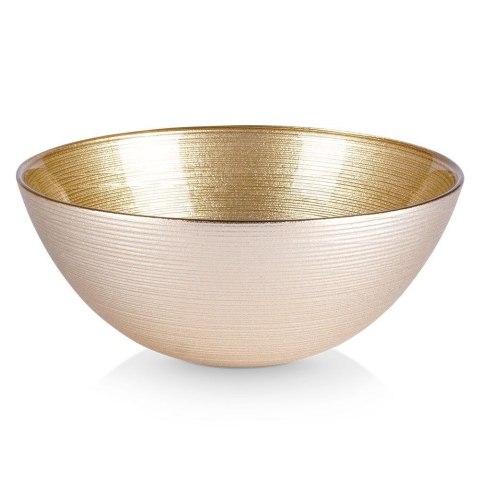 Miseczka szklana złota do zupy na sałatkę przekąski chipsy 15cm 600ml VILDE 139260 Miseczka szklana złota do zupy na sałatkę przekąski chipsy 15cm 600ml VILDE 139260
