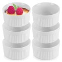 Miseczki kokilki ceramiczne do zapiekania piekarnika białe 260ml 6-ele VILDE 279006 Miseczki kokilki ceramiczne do zapiekania piekarnika białe 260ml 6-ele VILDE 279006