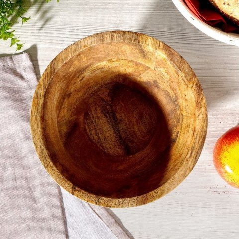 Miska drewniana na owoce warzywa przekąski MANGO 19.5cm 1L VILDE 139286 Miska drewniana na owoce warzywa przekąski MANGO 19.5cm 1L VILDE 139286