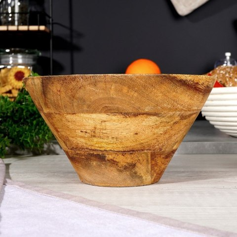 Miska drewniana na owoce warzywa przekąski MANGO 19.5cm 1L VILDE 139286 Miska drewniana na owoce warzywa przekąski MANGO 19.5cm 1L VILDE 139286