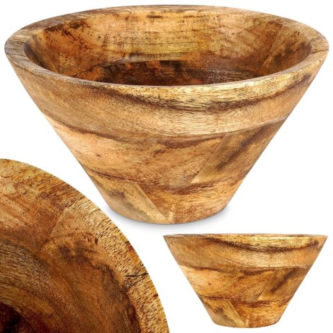 Miska drewniana na owoce warzywa przekąski MANGO 19.5cm 1L VILDE 139286 Miska drewniana na owoce warzywa przekąski MANGO 19.5cm 1L VILDE 139286
