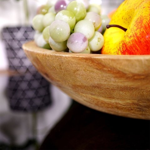 Miska drewniana na owoce warzywa przekąski MANGO 30cm 1.5L VILDE 139188 Miska drewniana na owoce warzywa przekąski MANGO 30cm 1.5L VILDE 139188