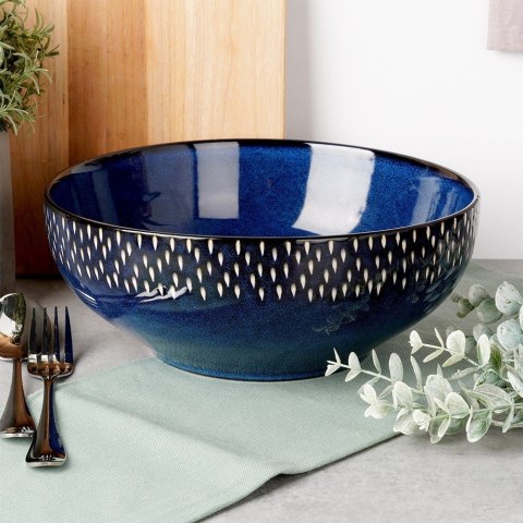 Miska sałatkowa do sałatki ceramiczna granatowa 25cm 2.8L SIAKI COLLECTION 139713