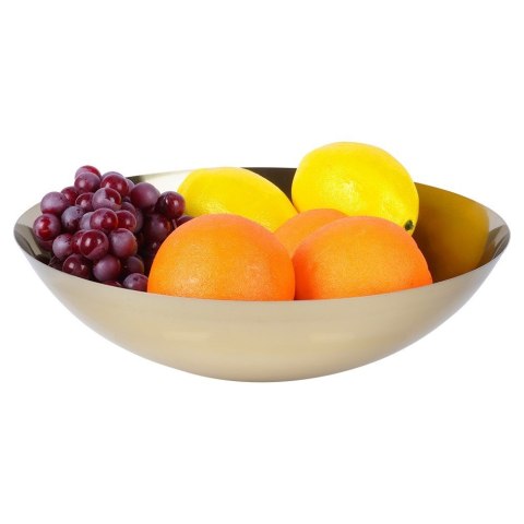 Miska stalowa na owoce warzywa przekąski słodycze złota 27.5cm 2.5L VILDE 139397 Miska stalowa na owoce warzywa przekąski słodycze złota 27.5cm 2.5L VILDE 139397