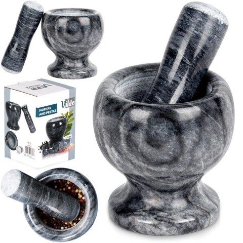 Moździerz kuchenny do przypraw leków ucierania ziół kamienny granitowy VILDE 259128 Moździerz kuchenny do przypraw leków ucierania ziół kamienny granitowy VILDE 259128