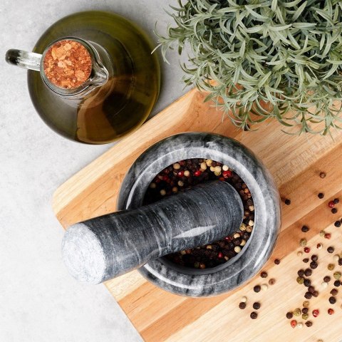 Moździerz kuchenny do przypraw leków ucierania ziół kamienny granitowy VILDE 259128 Moździerz kuchenny do przypraw leków ucierania ziół kamienny granitowy VILDE 259128