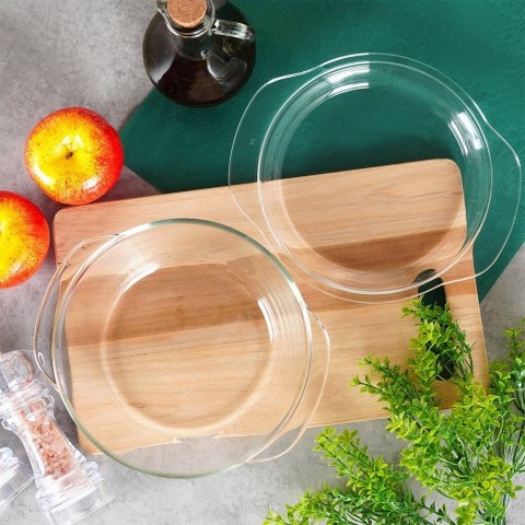 Naczynie żaroodporne z pokrywką szklane do zapiekania 1.4L + 430ml VILDE 259601 Naczynie żaroodporne z pokrywką szklane do zapiekania 1.4L + 430ml VILDE 259601