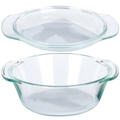 Naczynie żaroodporne z pokrywką szklane do zapiekania 1.4L + 430ml VILDE 259601 Naczynie żaroodporne z pokrywką szklane do zapiekania 1.4L + 430ml VILDE 259601
