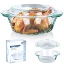 Naczynie żaroodporne z pokrywką szklane do zapiekania 1.4L + 430ml VILDE 259601 Naczynie żaroodporne z pokrywką szklane do zapiekania 1.4L + 430ml VILDE 259601