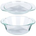 Naczynie żaroodporne z pokrywką szklane do zapiekania 1L + 270ml VILDE 259600 Naczynie żaroodporne z pokrywką szklane do zapiekania 1L + 270ml VILDE 259600