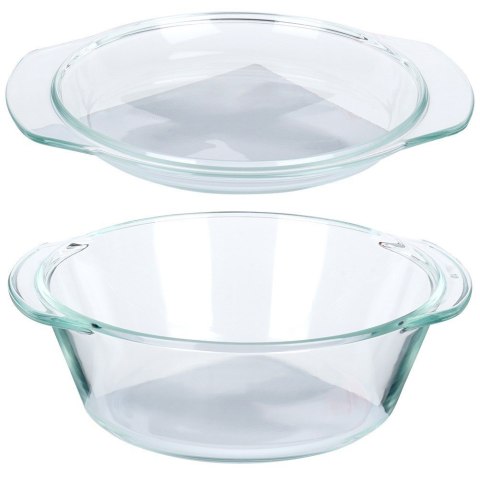 Naczynie żaroodporne z pokrywką szklane do zapiekania 1L + 270ml VILDE 259600 Naczynie żaroodporne z pokrywką szklane do zapiekania 1L + 270ml VILDE 259600