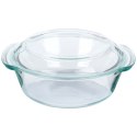 Naczynie żaroodporne z pokrywką szklane do zapiekania 2L + 750ml VILDE 259602 Naczynie żaroodporne z pokrywką szklane do zapiekania 2L + 750ml VILDE 259602