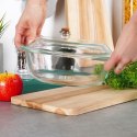 Naczynie żaroodporne z pokrywką szklane do zapiekania 2L + 750ml VILDE 259602 Naczynie żaroodporne z pokrywką szklane do zapiekania 2L + 750ml VILDE 259602