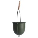 Osłona na doniczkę doniczki osłonka wisząca metalowa zielona 30x30cm HOME STYLING COLLECTION 569744