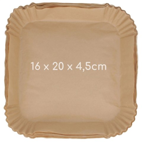 Papier do pieczenia wkład foremka do air fryer frytkownicy 20x16cm 100 sztuk BRUNBESTE BB-3467